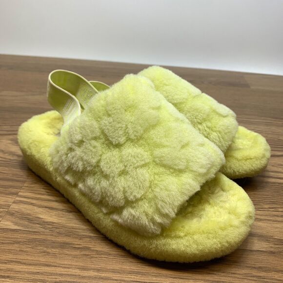UGG Shoes - UGG Fluff Yeah Slide Poppy Pollen Slipper Sandal Women's US Size 6